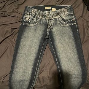 Embroidery jeans from goodwill, still has the tag and